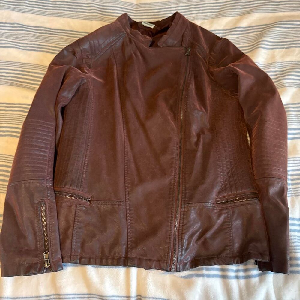 Nostalgia Women's Brown and Burgundy Jacket